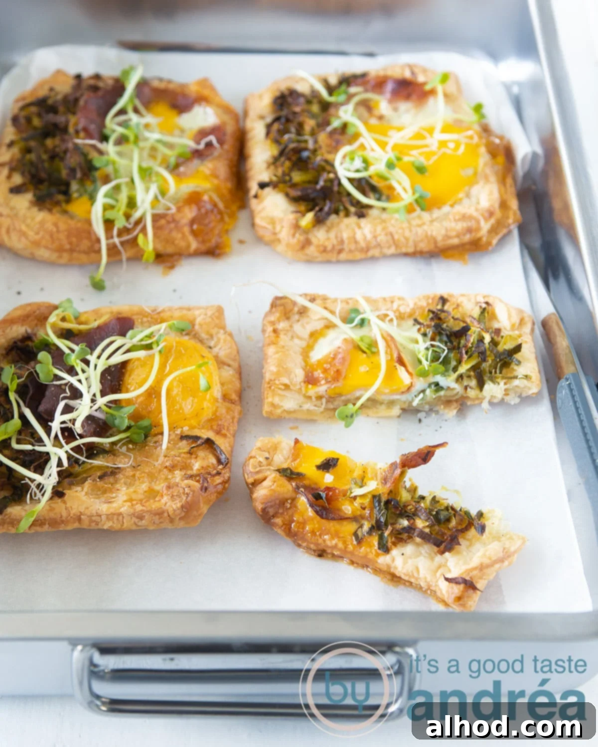 Hearty Bacon and Leek Breakfast Quiche 3 Savory Breakfast Quiche with Leek, Egg, and Bacon in a flaky pastry