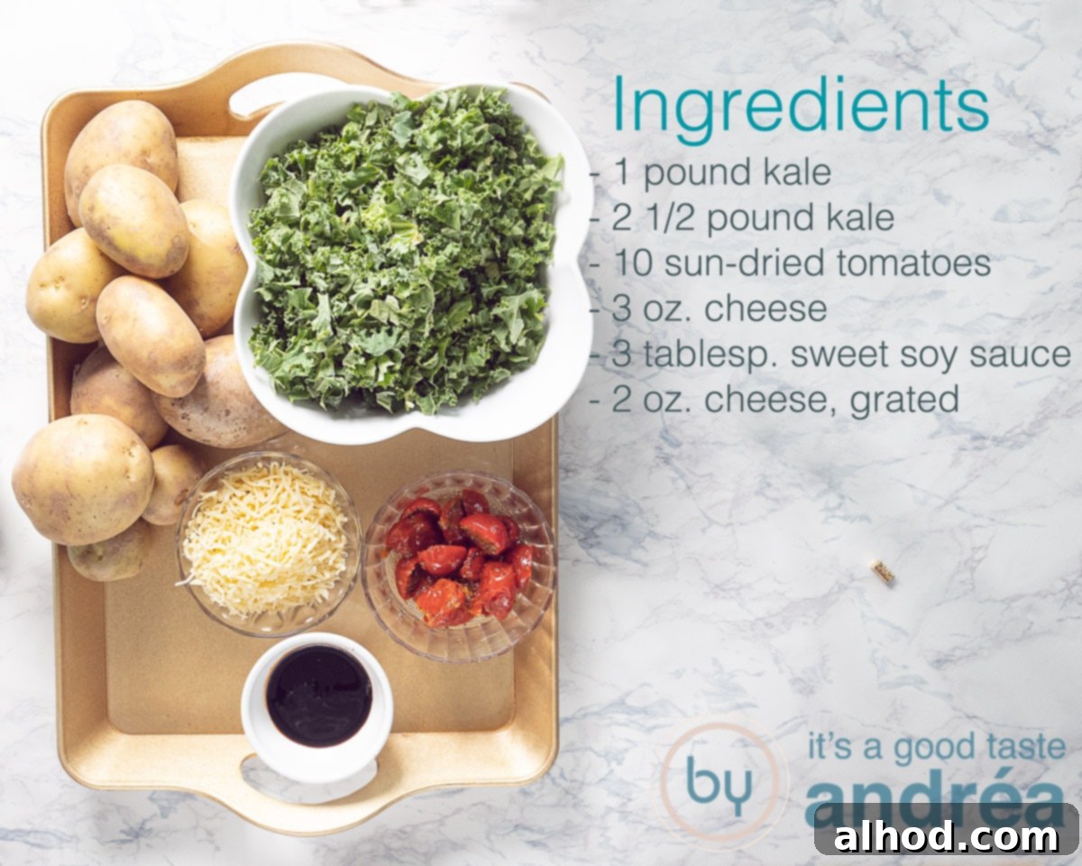 Hearty Kale and Potato Bake 3 Ingredients for a kale potato casserole