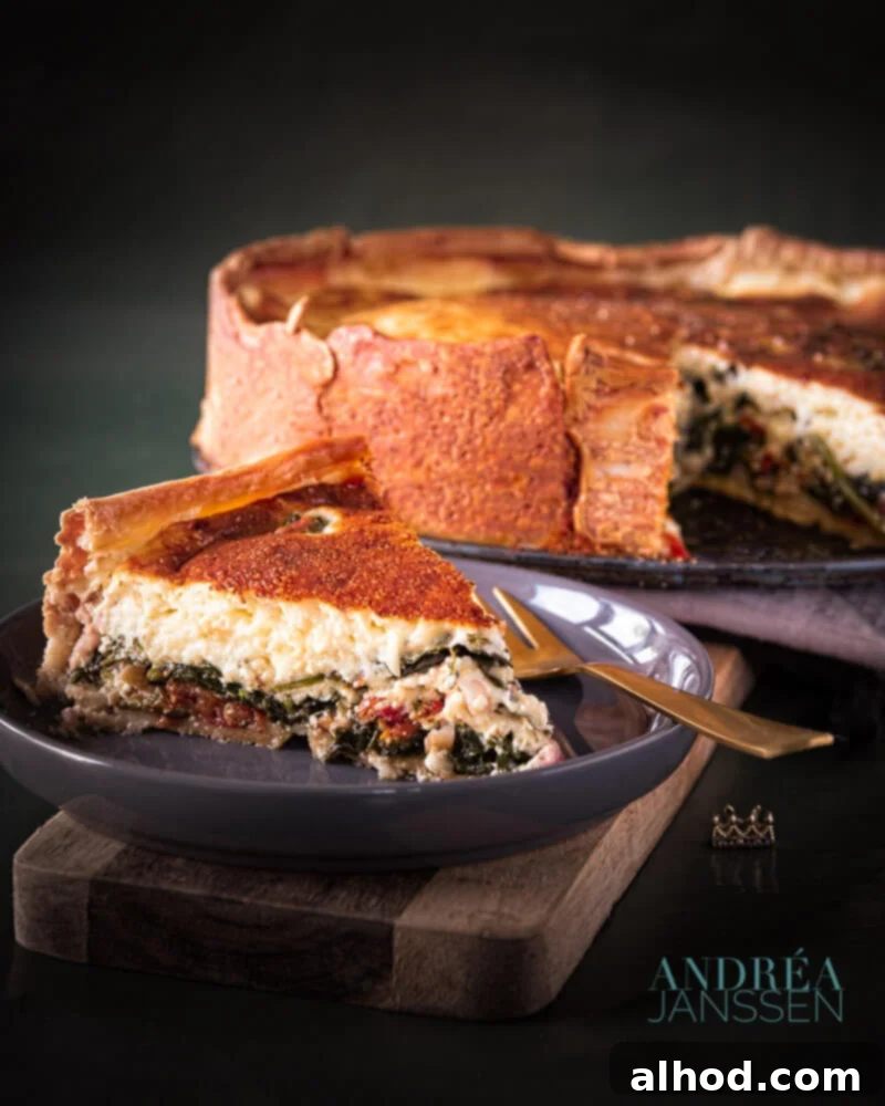 Savory Spinach, Bacon & Gruyere Quiche 3 quiche met spinazie, bacon en Gruyère