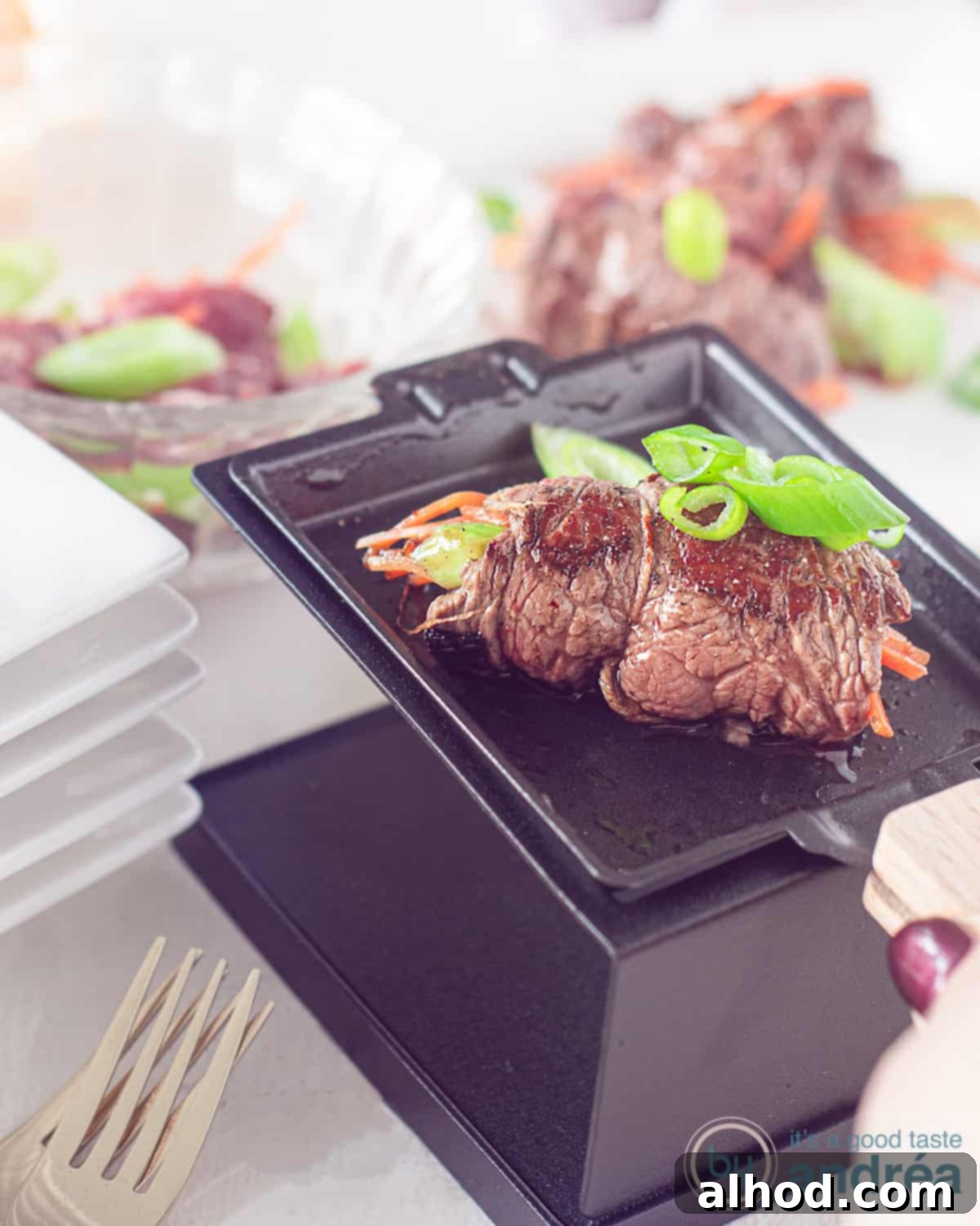 Sizzling Raclette Steak Rolls 3 Gourmet recept gevulde biefstuk rolletjes-2