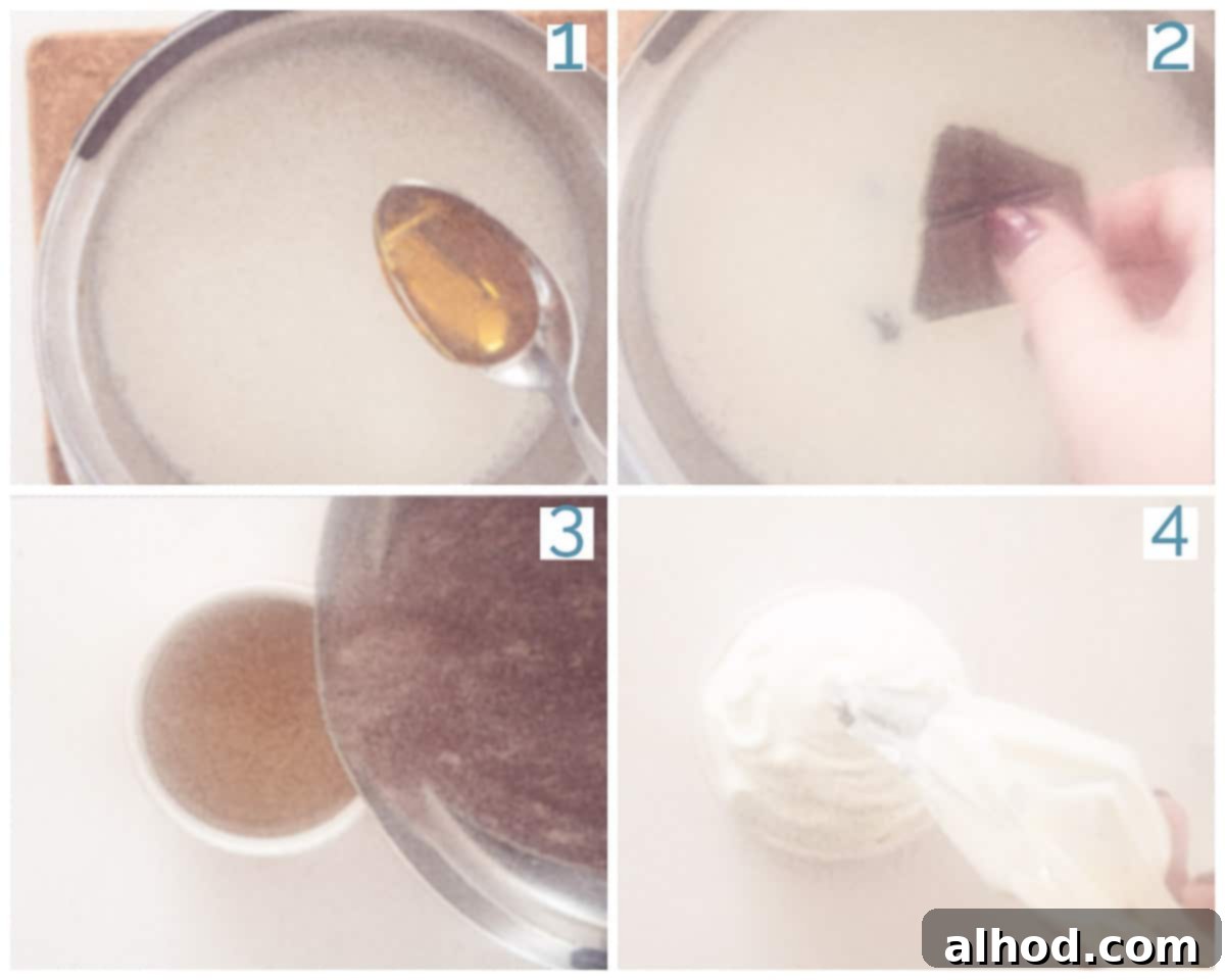 Decadent Baileys Hot Chocolate 4 4 Step Collage Preparation Hot Chocolate with Baileys