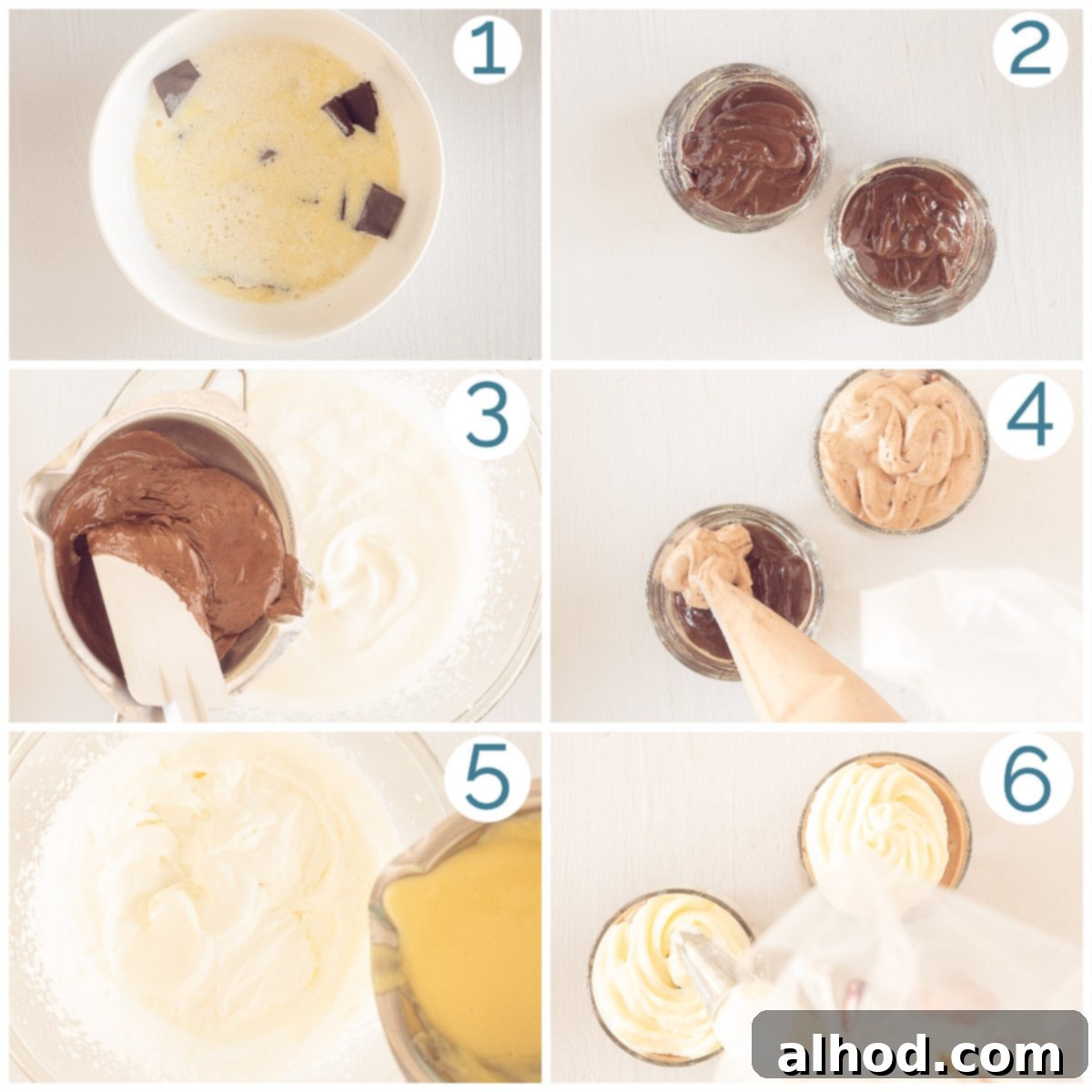 Decadent Triple Chocolate Mousse in a Glass 3 Preparation 6 photos Trio of Chocolate Mousse
