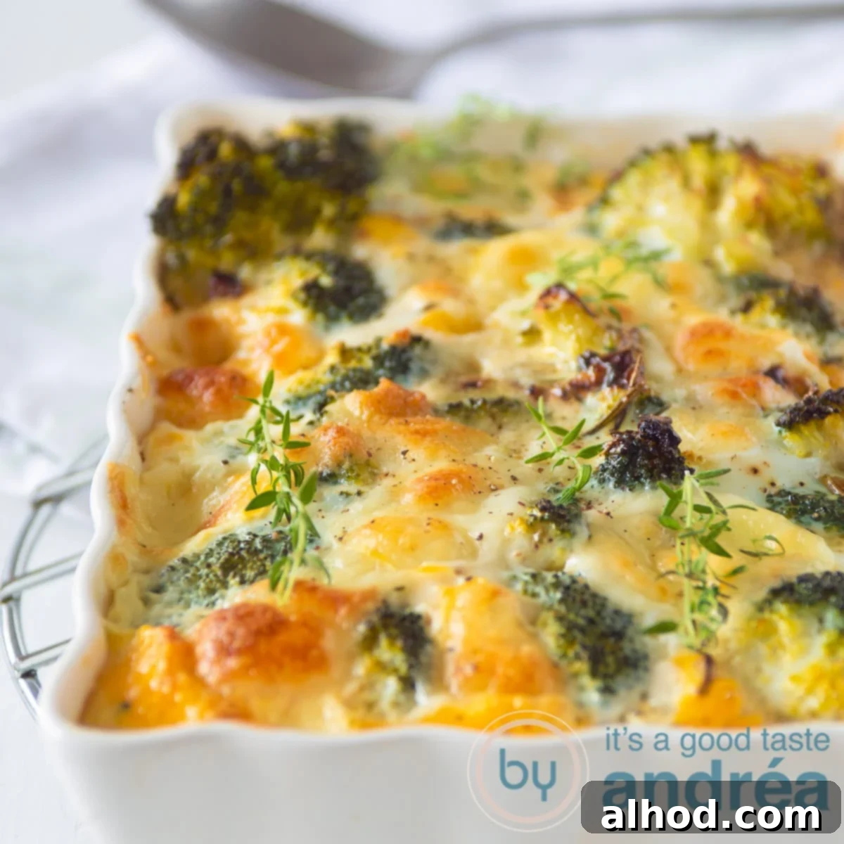 Highlight: Broccoli frittata with Mozzarella on a white background
