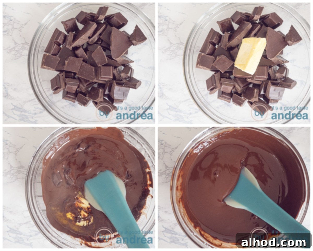 Dreamy Chocolate Mousse (No Cream Needed) 6 Melt the chocolate and butter