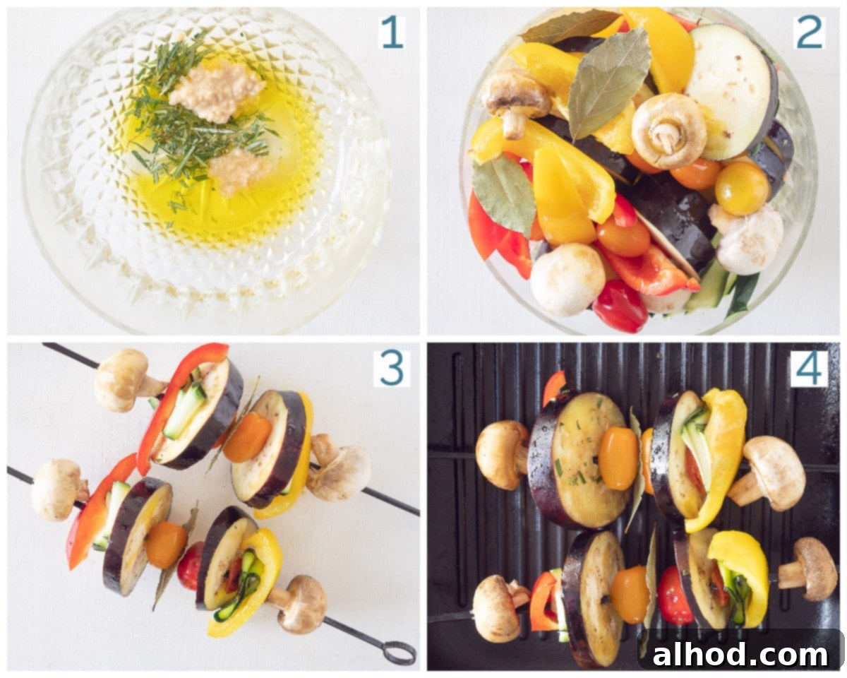 Prepare a marinate in two steps