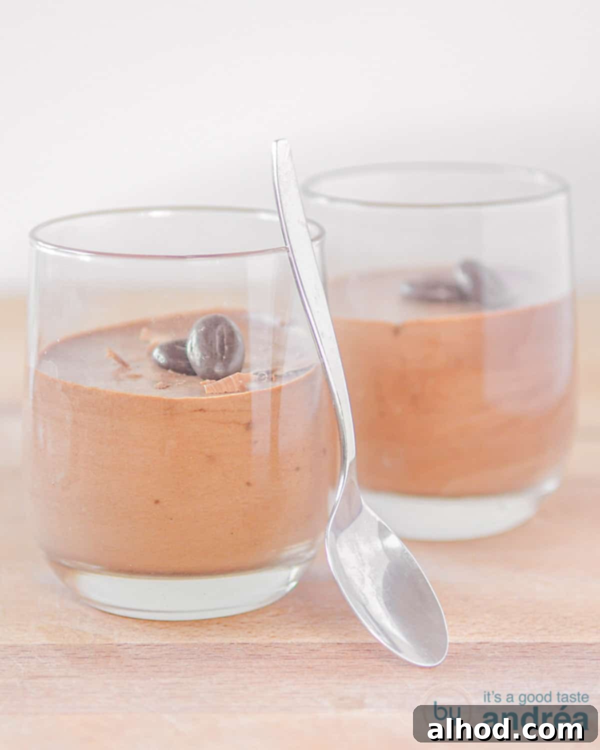 Velvety Milk Chocolate Mousse in Minutes 3 Easy to make chocolate mousse in two glasses
