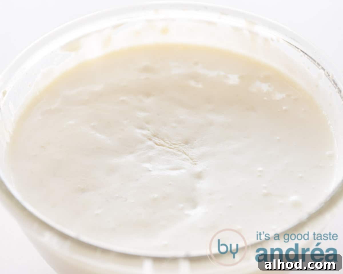 Velvety Homemade Banana Ice Cream 5 A creamy mixture of mashed bananas, whipped cream, lemon juice, and sugar in a bowl, ready for freezing.
