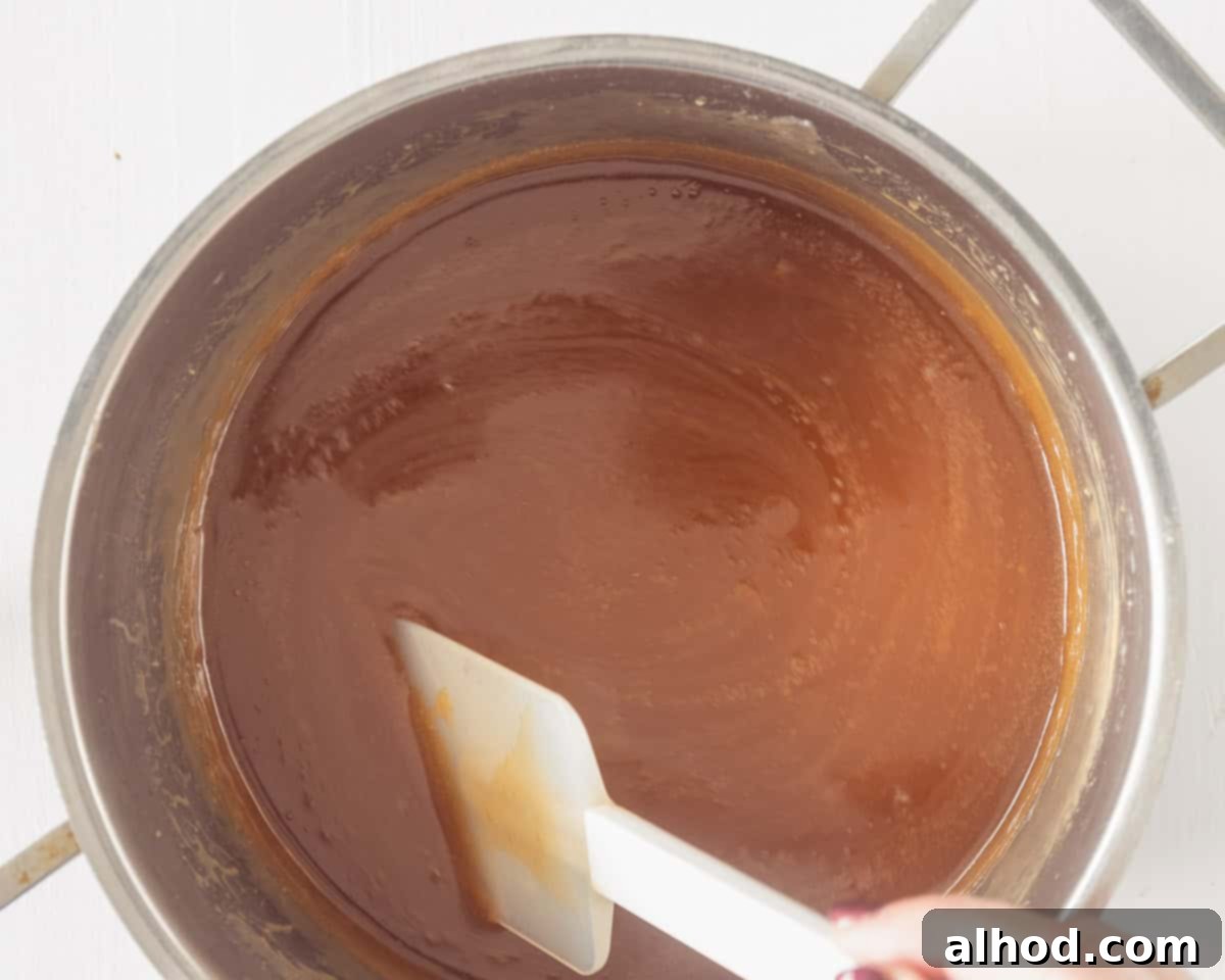 Effortless Salted Caramel Cupcake Delights 5 A pan with salted Caramel sauce