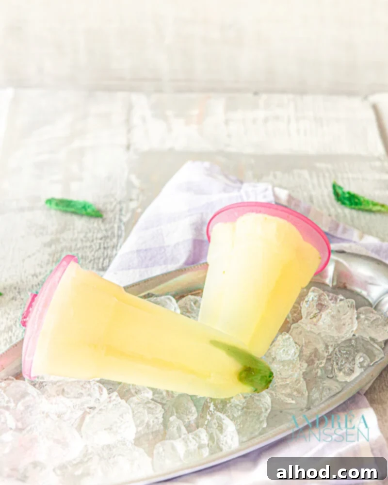 Citroenella ijsjes - lemon and mint popsicles