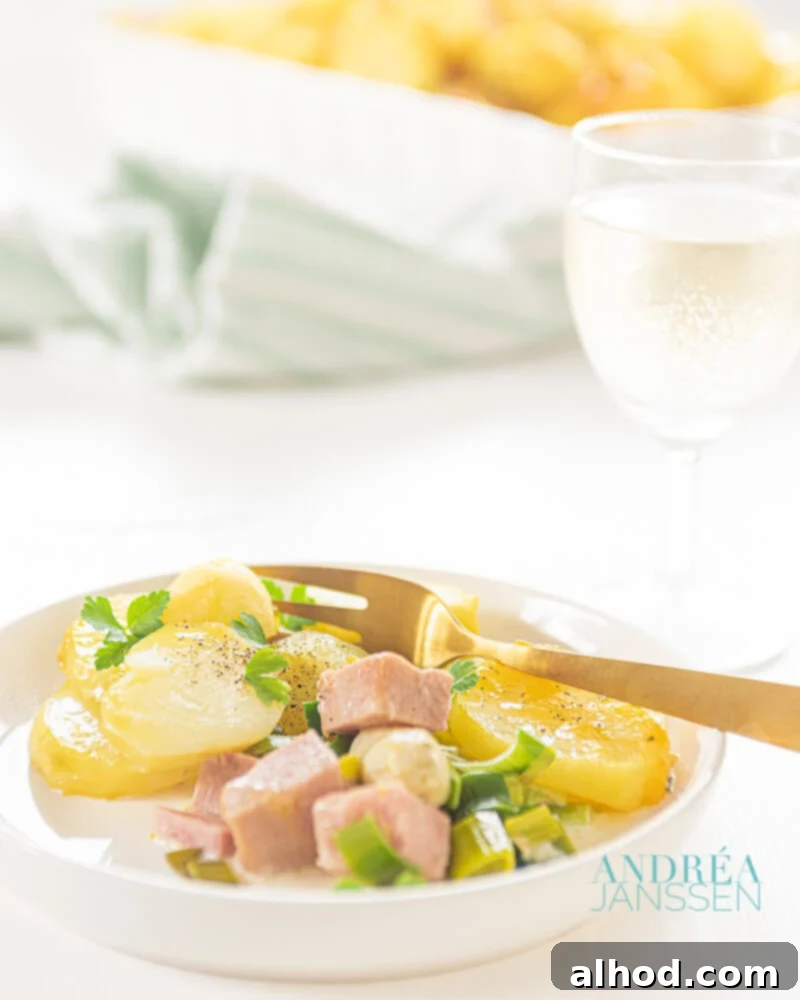 Velvety Asparagus Potato Gratin 4 creamy asparagus potato casserole