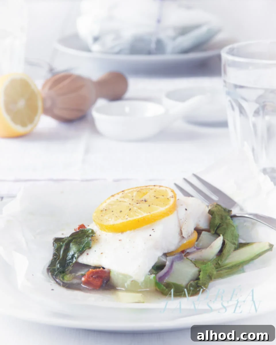 Baked Cod and Bok Choy Packets 3 Fish package cod with bok choy