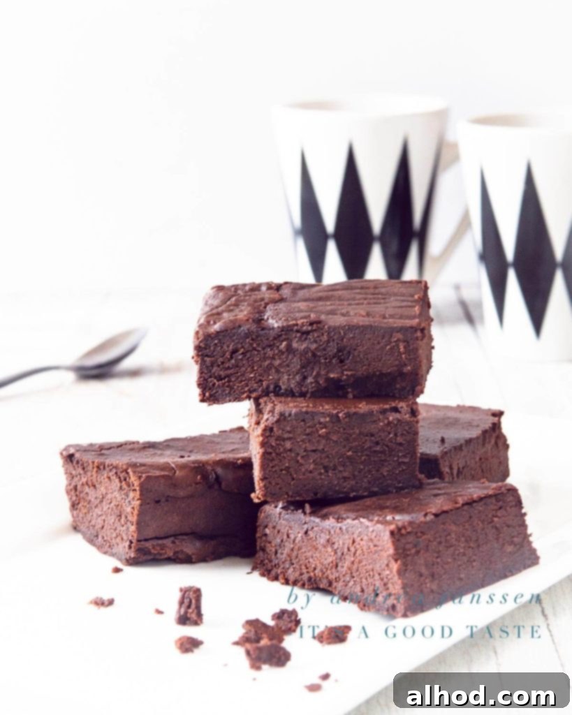 Fudgy Black Bean Brownies 2 Brownies with black beans