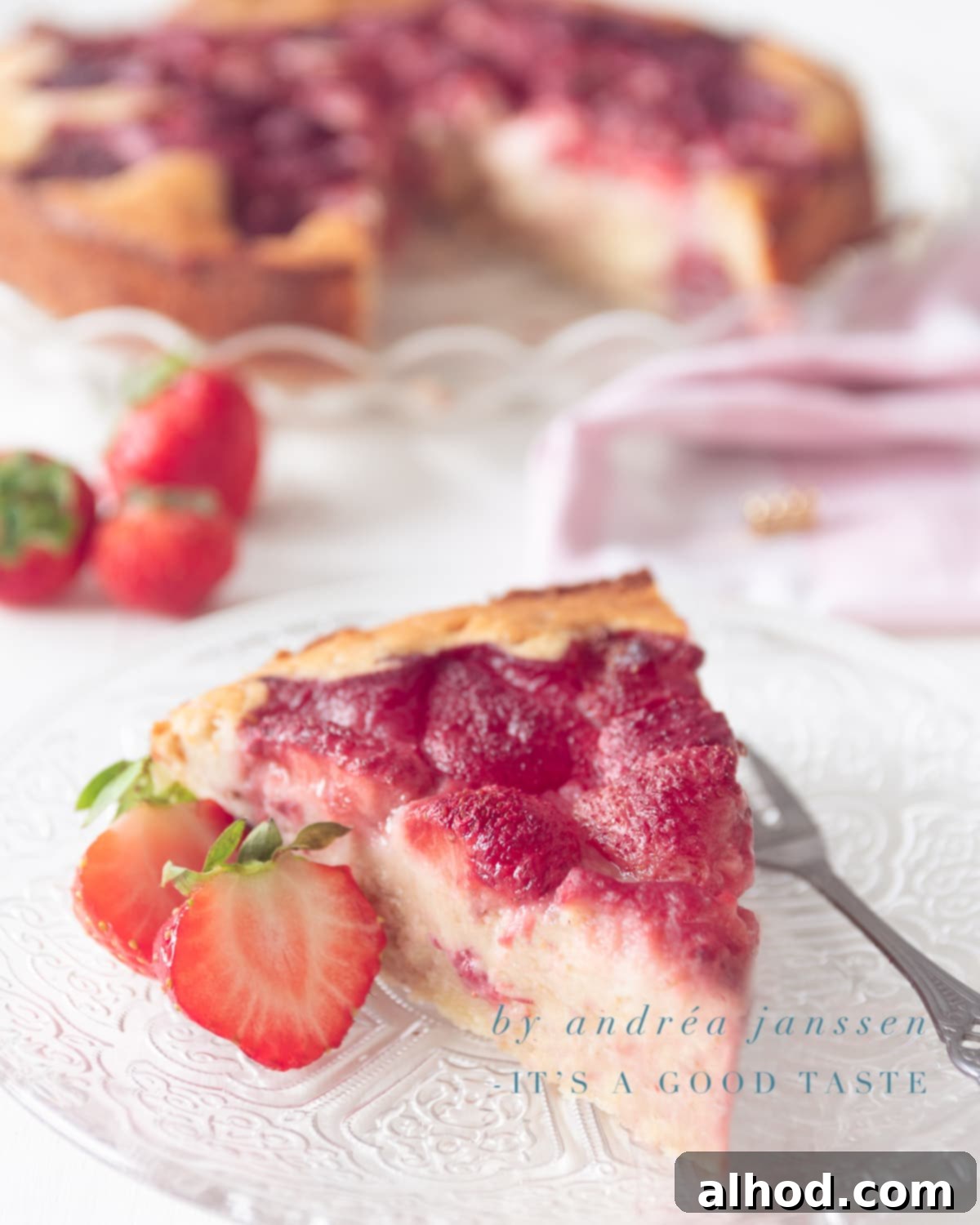 Dreamy Strawberry Ricotta Cake 9 strawberry ricotta cake
