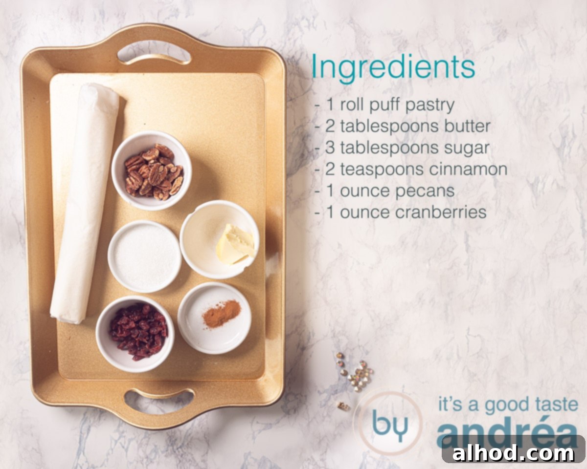 Ingredients Puff pastry cinnamon rolls recipe