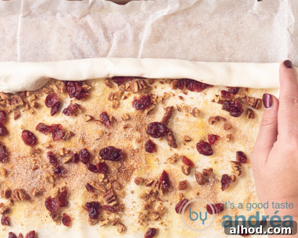 Roll the puff pastry