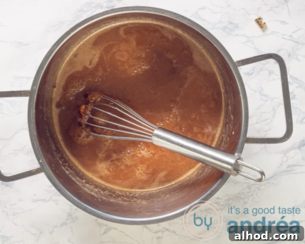 Ultimate Homemade Snickers 5 Make the creamy caramel sauce
