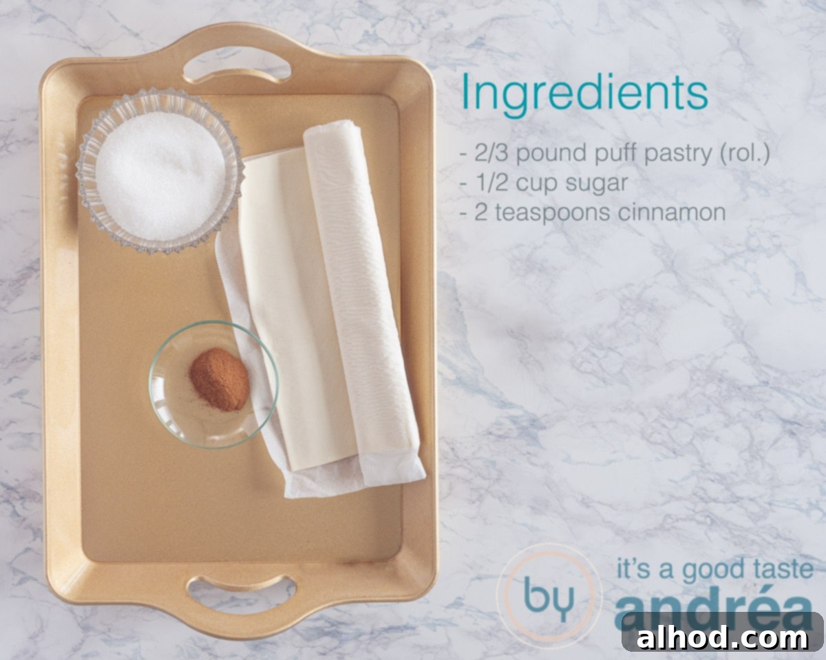 Simple 3-Ingredient Cinnamon Palmiers 3 Ingredients cinnamon palmiers