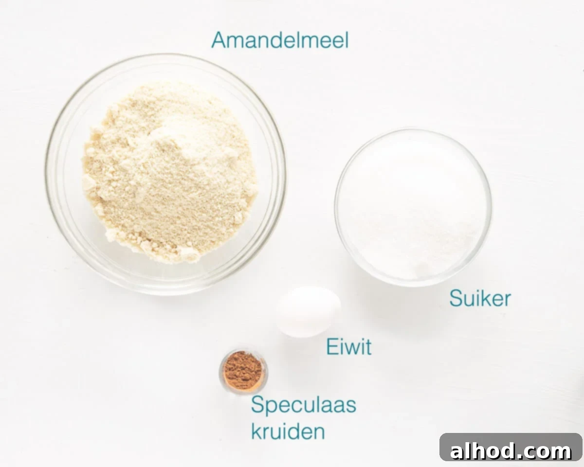 Dutch Brabant Sweet Bread 4 Ingredients spiced almond paste filling