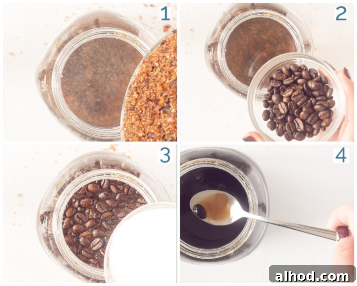 Making Tia Maria in 4 steps