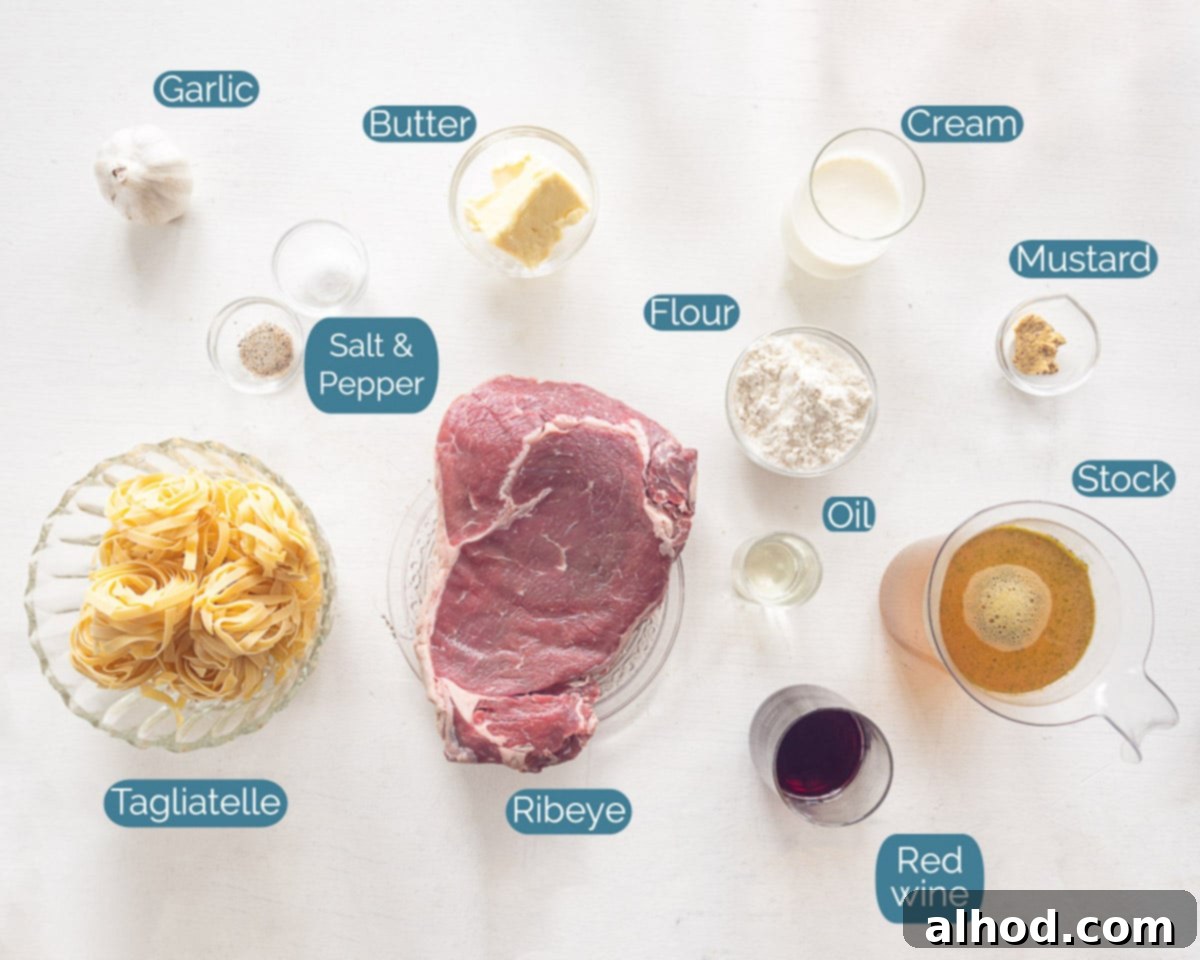 Slow Cooker Beef and Noodles 3 Ingredients Crock Pot Beef and Noodles, individually labeled on a white background