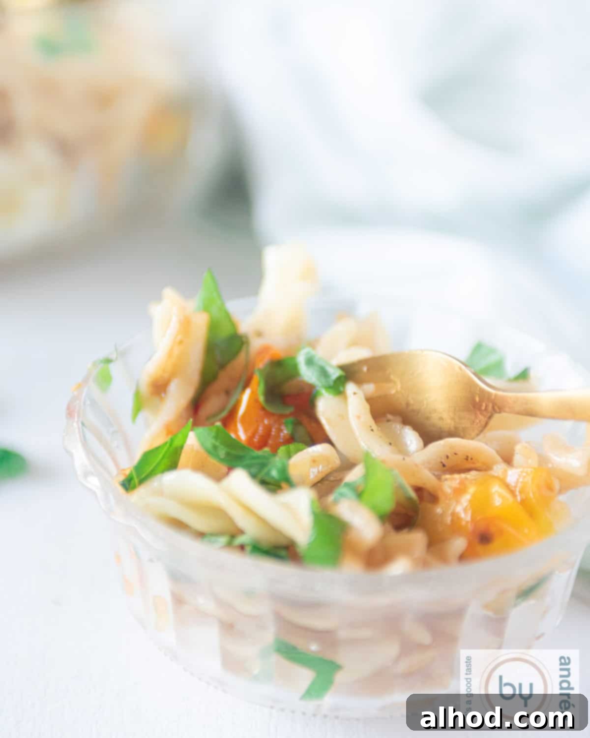Bright Roasted Tomato Pasta Salad 3 Pasta salad with roasted tomatoes