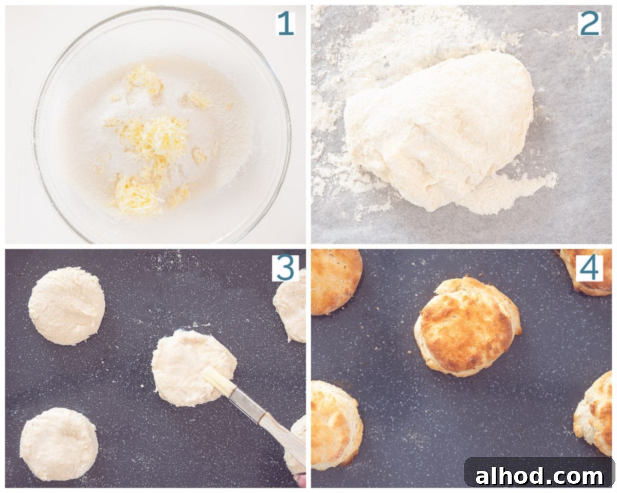 Sweet Strawberry Scones Made Easy 5 4 photos preparation collage Making Scones yourself