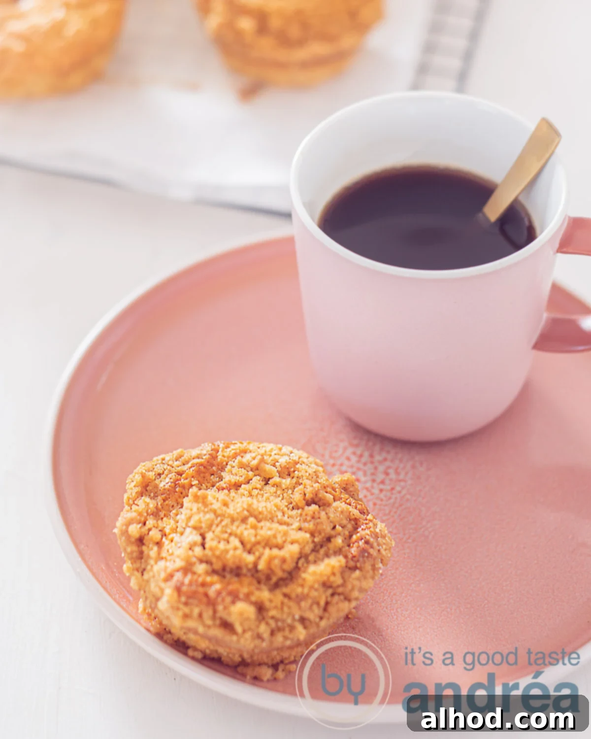 Gingerbread muffins with streusel topping {moist and soft}