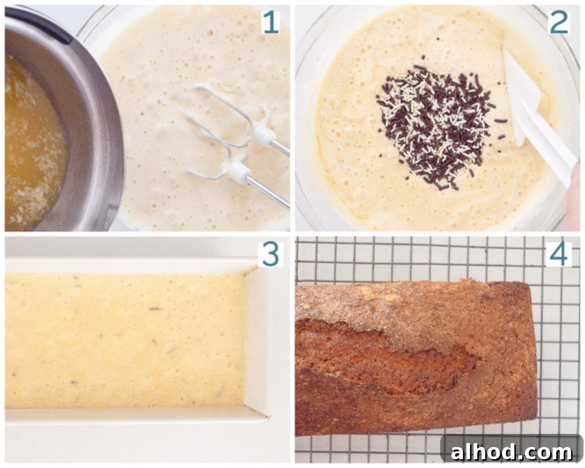 Dutch Hagelslag Vanilla Cake 4 4 photos preparation collage Sprinkles cake recipe