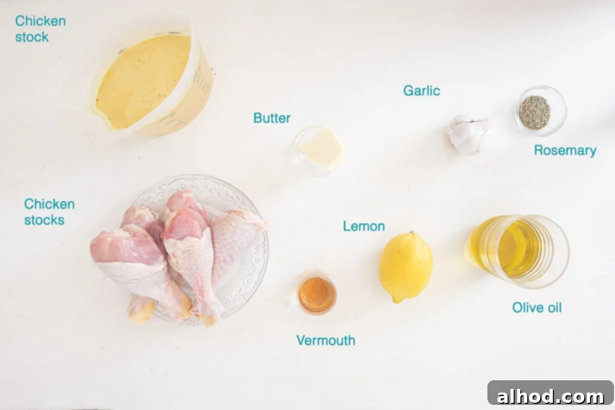 Braised Drumsticks in a Dutch Oven 3 Ingredients Drumsticks Dutch Oven, individually labelled on a white background