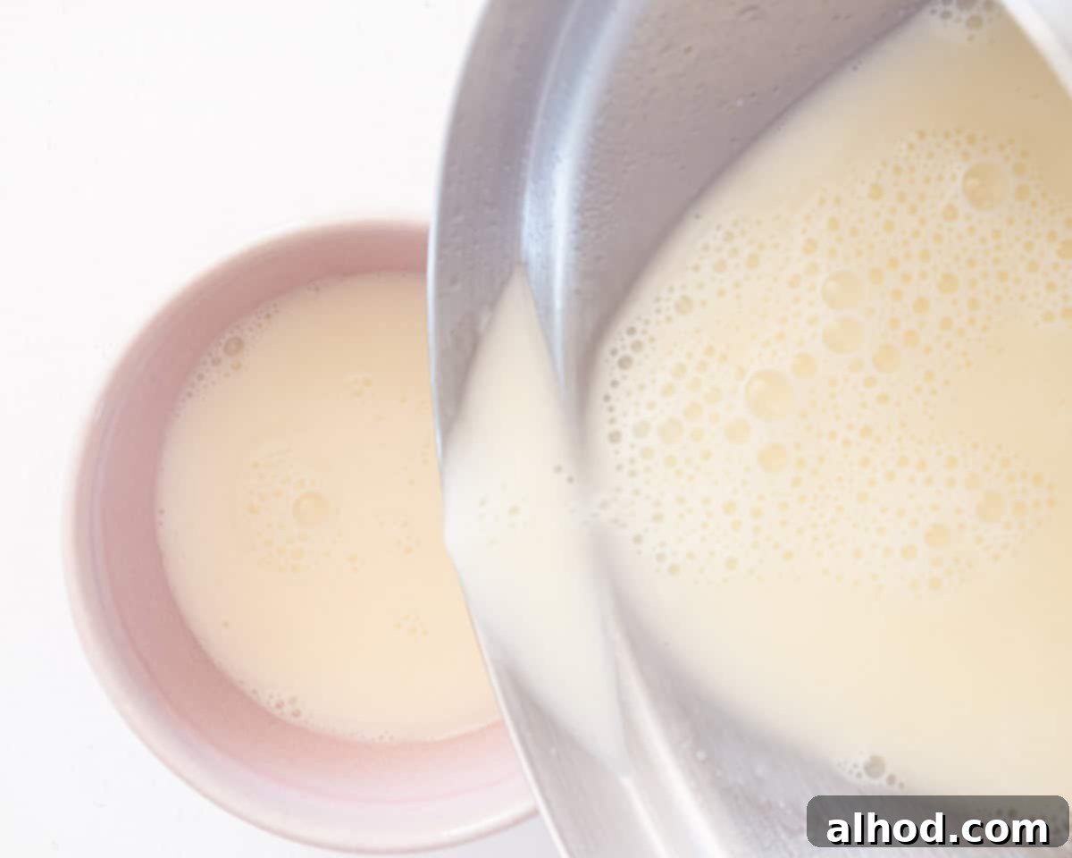Easy 3-Ingredient Creamy Lemon Custard 7 Pour the custard in the bowls