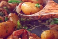 Golden Skillet Chicken with Crispy Bacon and Potatoes