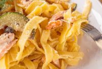 Zesty 20-Minute Lemon Salmon Pasta with Creamy Zucchini