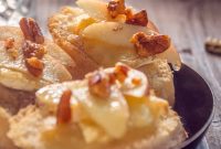 Golden Brie & Apple Crostini with Honey-Glazed Pecans